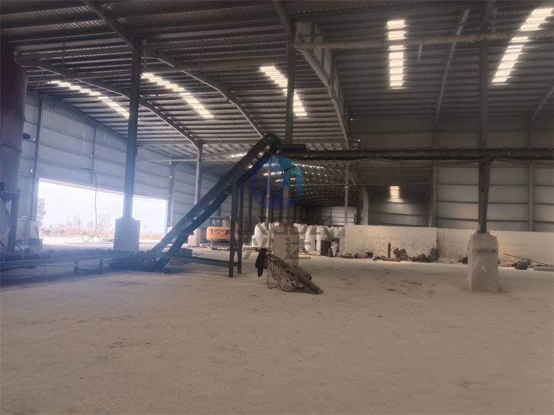 貓砂膨潤土有機肥生產線安裝現場